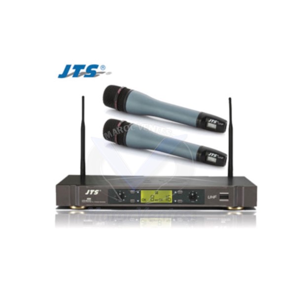 KIT DE 2 MICROS BALADEUR SANS FIL UHF JTS MH920 X2